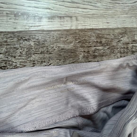 Outdoor Voices 7/8 Leggings Dusty Lavender Stripe High Rise TechSweat M - Picture 4 of 7